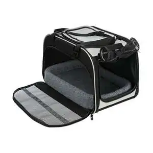 Trixie Kedi Taşıma Çantası ve Yatağı 29x31x49cm Siyah Gri - 2