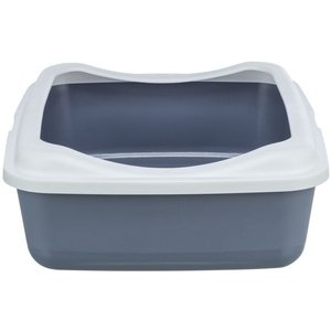 Trixie Kedi Tuvalet Kabı, Klasik, 37x15x48cm, Mor/Beyaz - 1