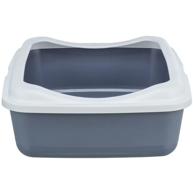 Trixie Kedi Tuvalet Kabı, Klasik, 37x15x48cm, Mor/Beyaz - 1