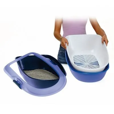 Trixie Kedi Tuvaleti, Elekli, Mavi 39×22×59cm - 2