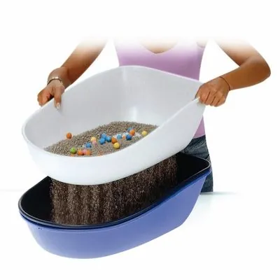 Trixie Kedi Tuvaleti, Elekli, Mavi 39×22×59cm - 3