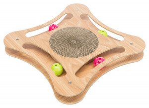 Trixie Kediler için Catnipli Oyun Toplu Karton ve Ahşap Tırmalama Oyuncağı 35x4x35cm - 7