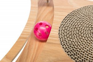 Trixie Kediler için Catnipli Oyun Toplu Karton ve Ahşap Tırmalama Oyuncağı 35x4x35cm - 4