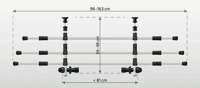 Trixie Köpek Alüminyum Bagaj Demiri 34-48X96-163cm - 2