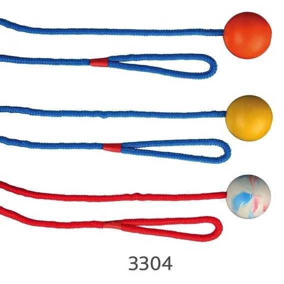 Trixie Köpek At-Getir Oyuncağı, İpli Kauçuk Top 5cm/1m - 1