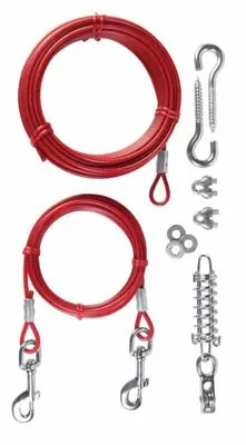 Trixie Köpek Bahçe Bağlama Çelik Halatı 15M - 1