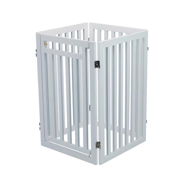 Trixie Köpek Bariyeri Kapılı 60-160x81cm Beyaz - 1
