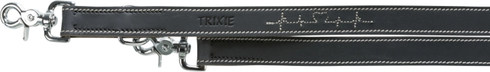 Trixie Köpek Gezdirme Kayışı Gerçek Kalın Deri 2m 20mm M-L Siyah - 1