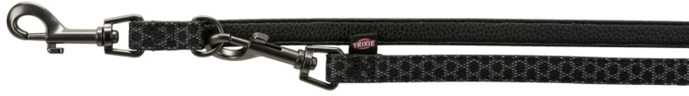 Trixie Köpek Gezdirme Kayışı Reflektörlü Ayarlanabilir 2m 15mm Siyah  XS-S - 1