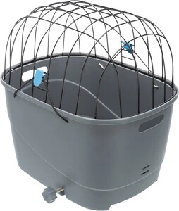 Trixie Bisiklet Arkası Köpek Taşıma Sepeti 36x47x46 cm Gri - 2