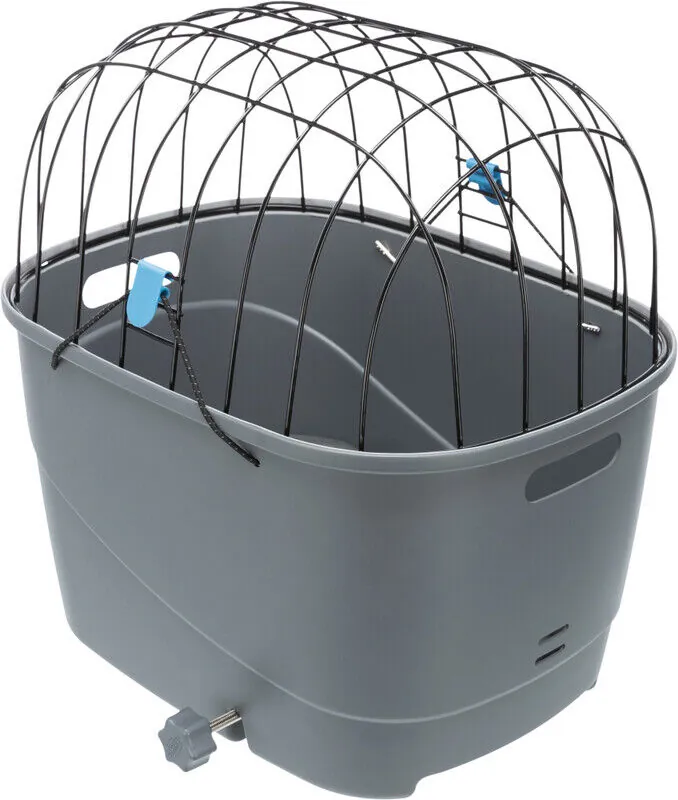 Trixie Bisiklet Arkası Köpek Taşıma Sepeti 36x47x46 cm Gri - 2