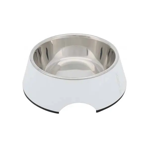 Trixie Köpek Mama ve Su Kabı Melamin Paslanmaz Çelik 0.4Lt-17cm Beyaz - 1