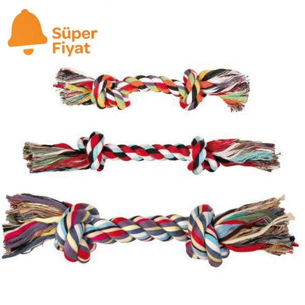 Trixie Köpek Pamuk İpten Örgü Diş İpi , 500Gr/60cm - 2