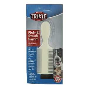 Trixie Çift Taraflı Plastik Pire ve Toz Temizleme Köpek Tarağı 14 cm