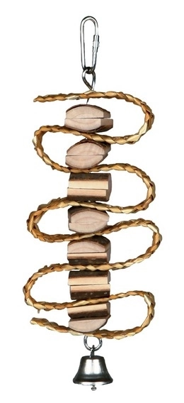 Trixie Kuş Oyuncağı Askılı Doğal 30cm - 1