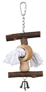 Trixie Kuş Oyuncağı Askılı Zilli Doğal 20cm