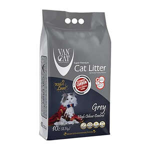 Vancat Aktif Karbonlu İnce Taneli Topaklanan Kedi Kumu 10 LT
