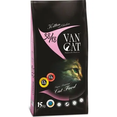 VanCat Kuzulu Pirinçli Yavru Kedi Maması 15 KG - 1