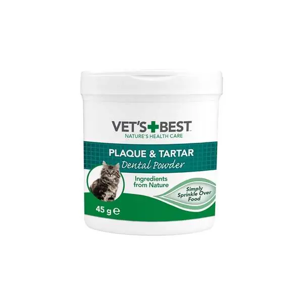 Vet's Best Kediler İçin Plak ve Tartar Ağız Bakım Tozu 45 Gr - 1