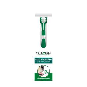 Vet's Best Köpekler İçin Üç Başlı Diş Fırçası - 5