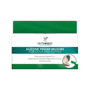Vet's Best Kedi ve Köpekler İçin Silikon Parmak Diş Fırçası 5 Adet