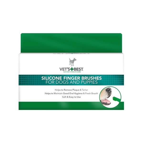 Vet's Best Kedi ve Köpekler İçin Silikon Parmak Diş Fırçası 5 Adet - 2
