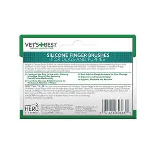 Vet's Best Kedi ve Köpekler İçin Silikon Parmak Diş Fırçası 5 Adet - 3