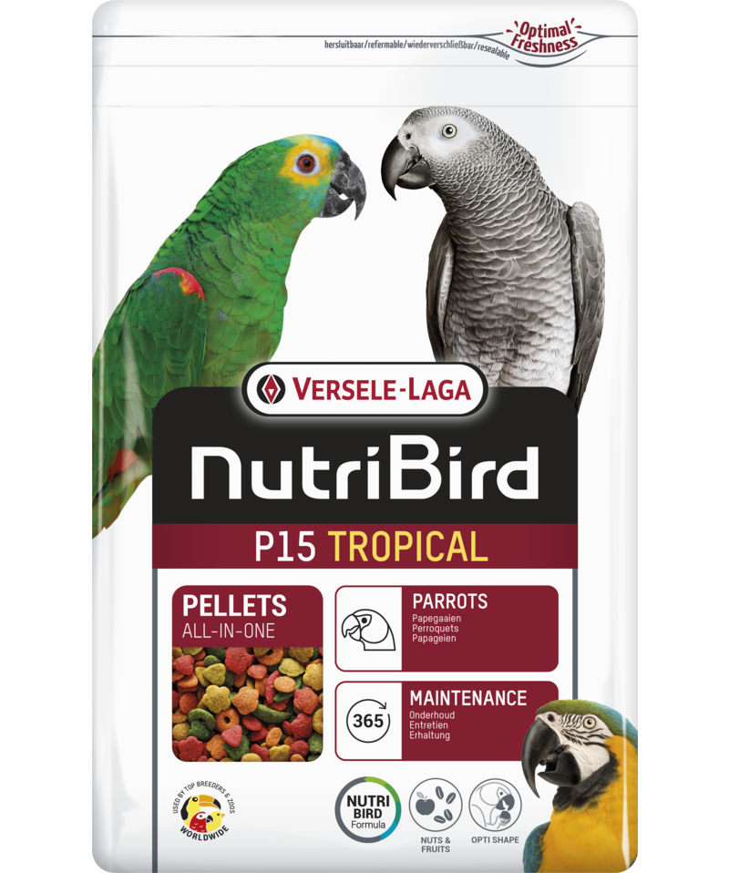 Versele Laga NutriBird P15 Tropical Papağan Pelet Yem 10 kg - 1