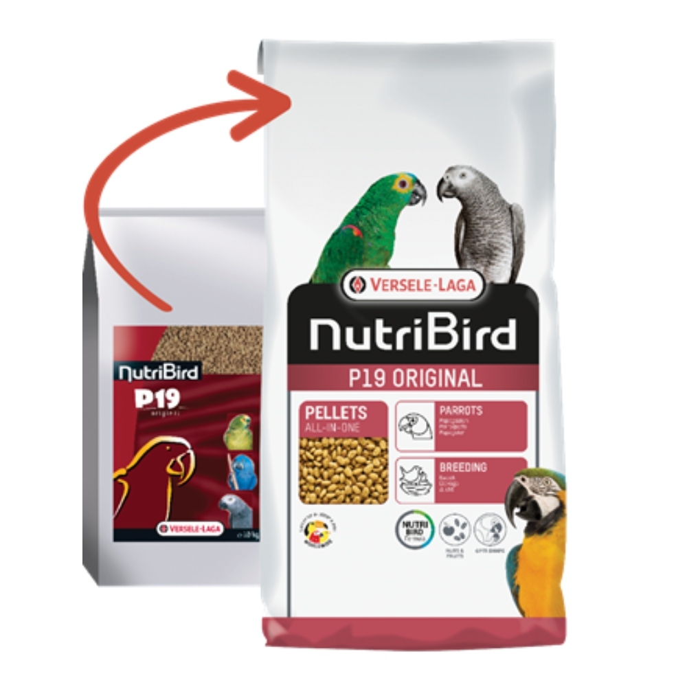 Versele Laga NutriBird P19 Original Büyük Papağan Pelet Yem 10 kg - 1