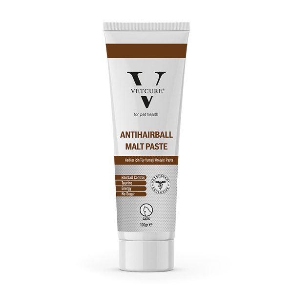 Vetcure Anti Hairball Kedi Tüy Yumağı Önleyici Malt Paste 100 gr - 4