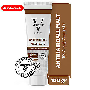 Vetcure Anti Hairball Kedi Tüy Yumağı Önleyici Malt Paste 100 gr
