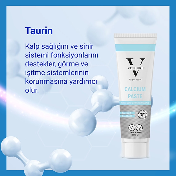 Vetcure Calcium Kedi ve Köpek Kemik ve Diş Sağlığı Fosfor ve D3 Desteği Paste 100 gr - 5