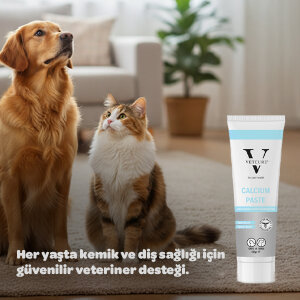 Vetcure Calcium Kedi ve Köpek Kemik ve Diş Sağlığı Fosfor ve D3 Desteği Paste 100 gr - 4