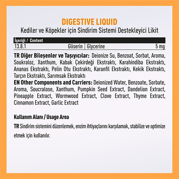 Vetcure Digestive Kedi ve Köpek Sindirim Sistemi Destekleyici Likit 50 ML - 2
