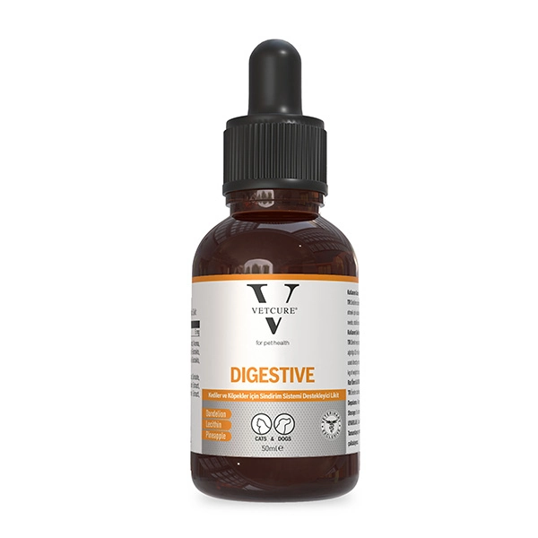 Vetcure Digestive Kedi ve Köpek Sindirim Sistemi Destekleyici Likit 50 ML - 1