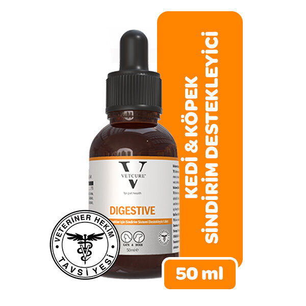Vetcure Digestive Kedi ve Köpek Sindirim Sistemi Destekleyici Likit 50 ML - 1