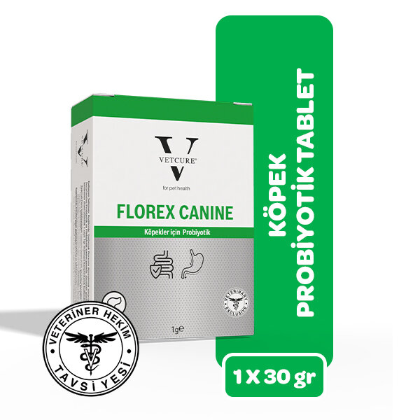 Vetcure Dog Florex Köpek Probiyotik Tablet 1 Gr 30'Lu Kutu - 1