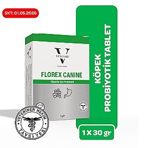 Vetcure Dog Florex Köpek Probiyotik Tablet 1 Gr 30'Lu Kutu
