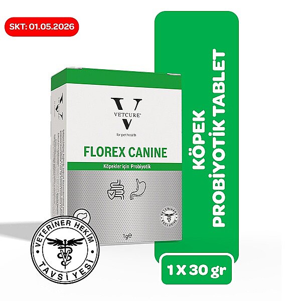 Vetcure Dog Florex Köpek Probiyotik Tablet 1 Gr 30'Lu Kutu - 1