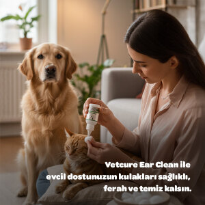 Vetcure Ear Clean Kedi ve Köpek Kulak Temizleme Solüsyonu 50 ML - 4