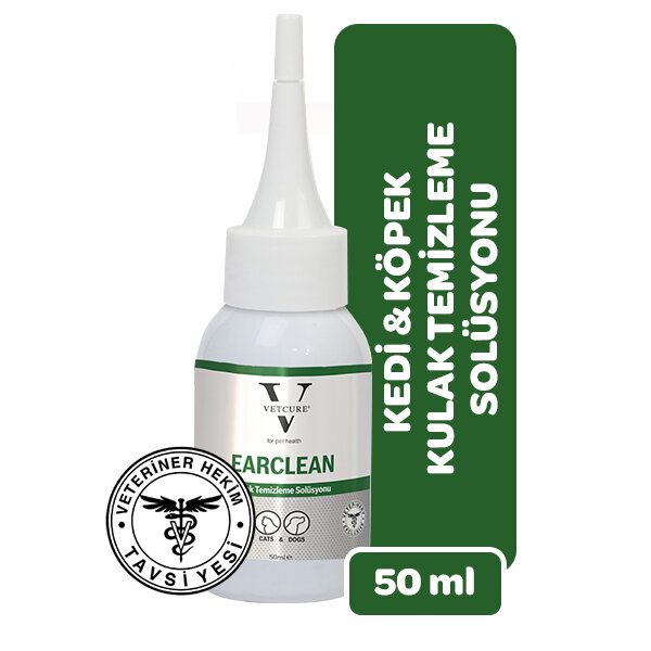 Vetcure Ear Clean Kedi ve Köpek Kulak Temizleme Solüsyonu 50 ML - 2