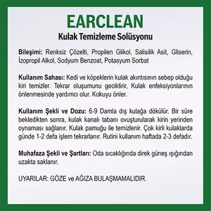 Vetcure Ear Clean Kedi ve Köpek Kulak Temizleme Solüsyonu 50 ML - 2