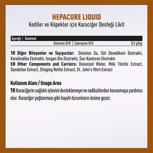 Vetcure Hepacure Kedi ve Köpek Karaciğer Sağlığı Destekleyici Likit 50 ML - 2