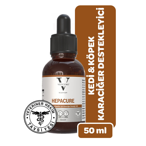 Vetcure Hepacure Kedi ve Köpek Karaciğer Sağlığı Destekleyici Likit 50 ML - 1
