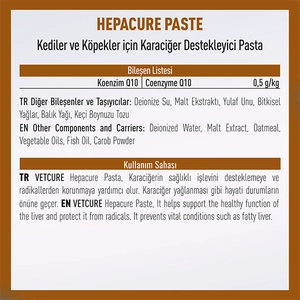 Vetcure Hepacure Kedi ve Köpek Karaciğer Sağlığı Destekleyici Paste 100 gr - 2