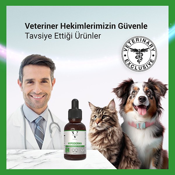 Vetcure Hypoderma Kedi ve Köpek Alerjik Deri ve Tüy Sağlığı Destekleyici Likit 50 ML - 3