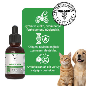 Vetcure Hypoderma Kedi ve Köpek Alerjik Deri ve Tüy Sağlığı Destekleyici Likit 50 ML - 2