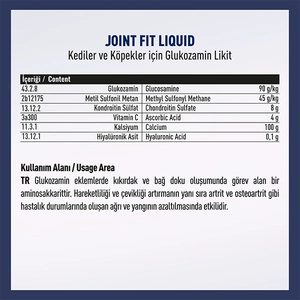 Vetcure Joint Fit Kedi ve Köpek Eklem Kas ve Eklem Sıvısı Sorunları Destekleyici Likit 50 ML - 2