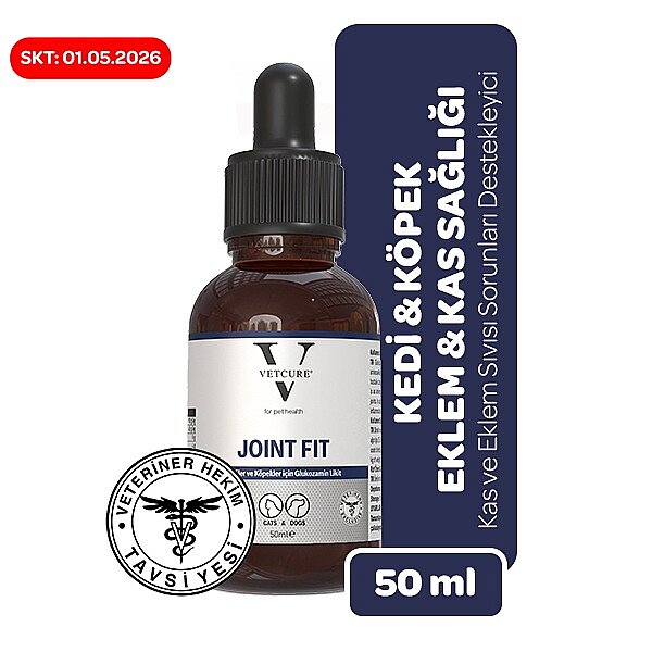 Vetcure Joint Fit Kedi ve Köpek Eklem Kas ve Eklem Sıvısı Sorunları Destekleyici Likit 50 ML - 1