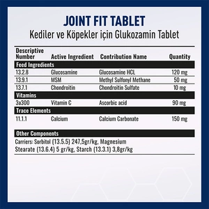 Vetcure Joint Fit Kedi ve Köpek Eklem Kas ve Eklem Sıvısı Sorunları Destekleyici 75 Tablet - 2